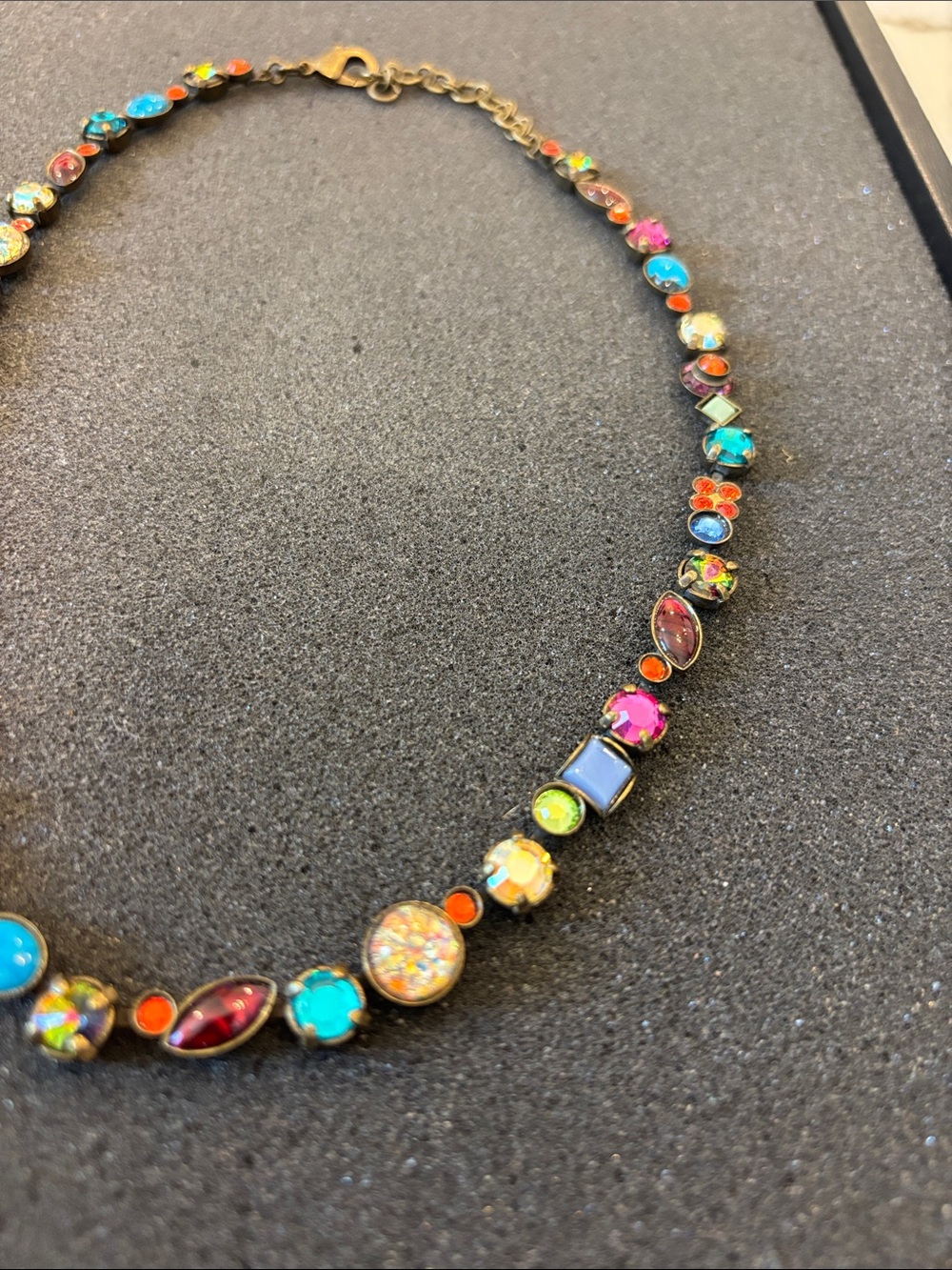 Sorrelli Multicolor Crystal Statement Necklace - Women Jewelry - Picture 3 of 4